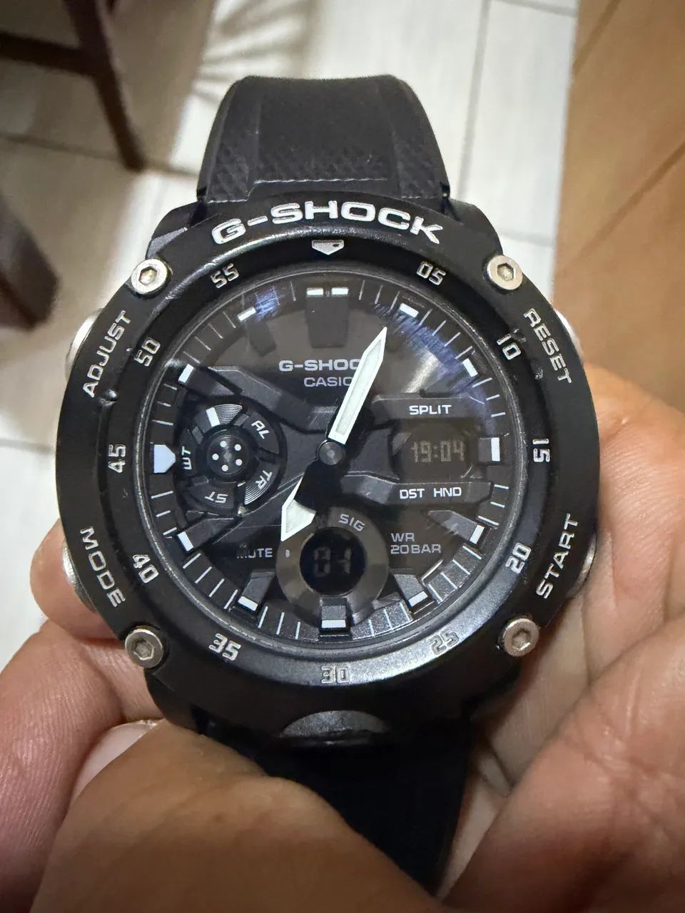 Relógio Casio G-Shock Anadigi Preto GA-2000S - Foto 2