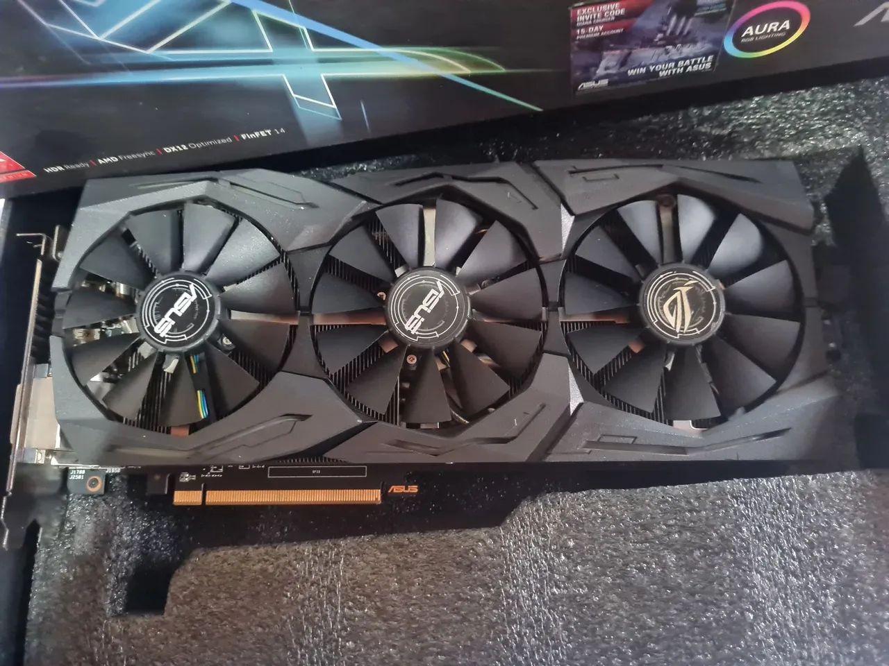 Placa de Vídeo Rx480 8GB Asus Strix - Foto 2