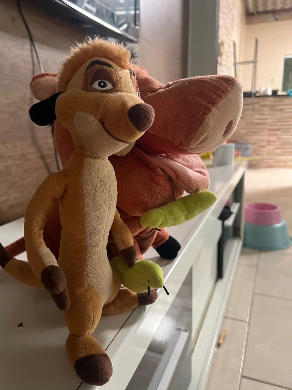 Pelúcias Timão e Pumbaa Disney Store - Foto 2