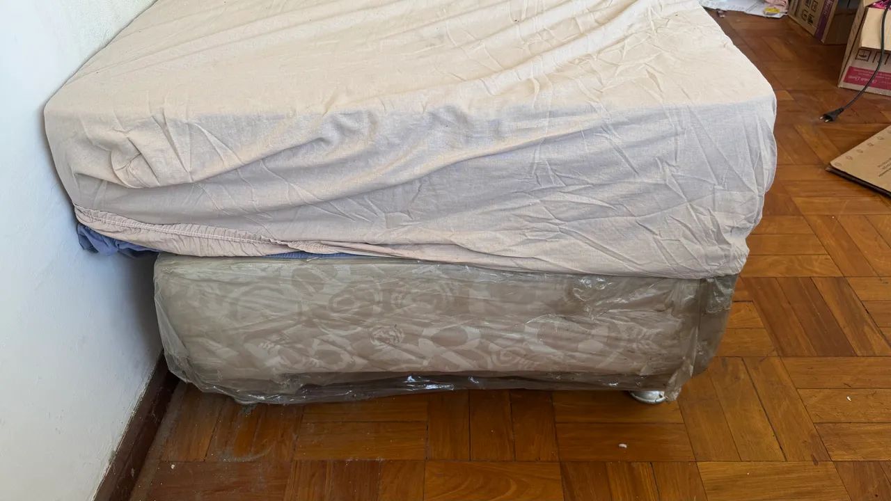 Cama de solteiro (colchão e box) - Foto 2