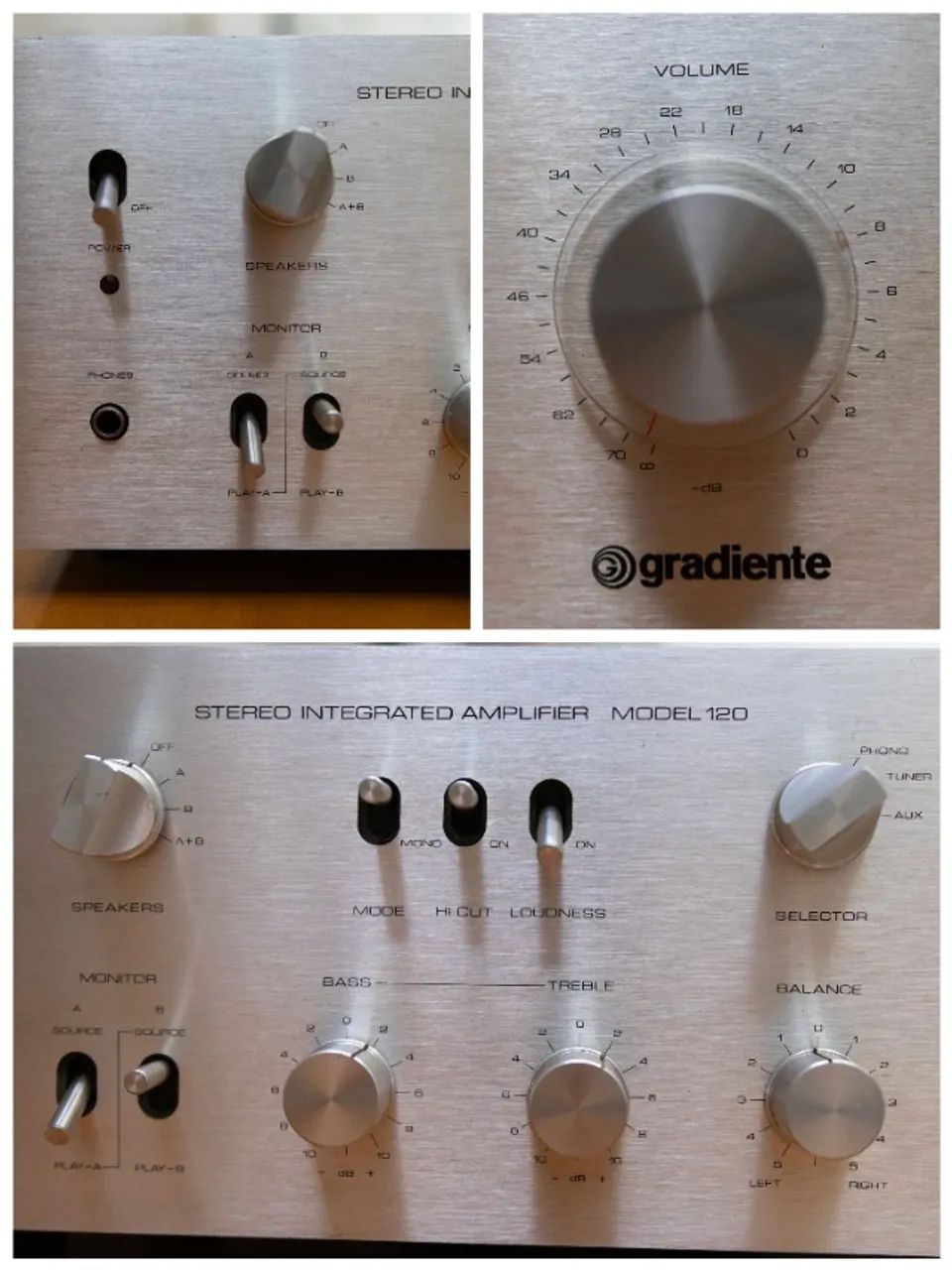 Amplificador Gradiente MODEL 120 (1979) - IMPECÁVEL E REVISADO! - Foto 4