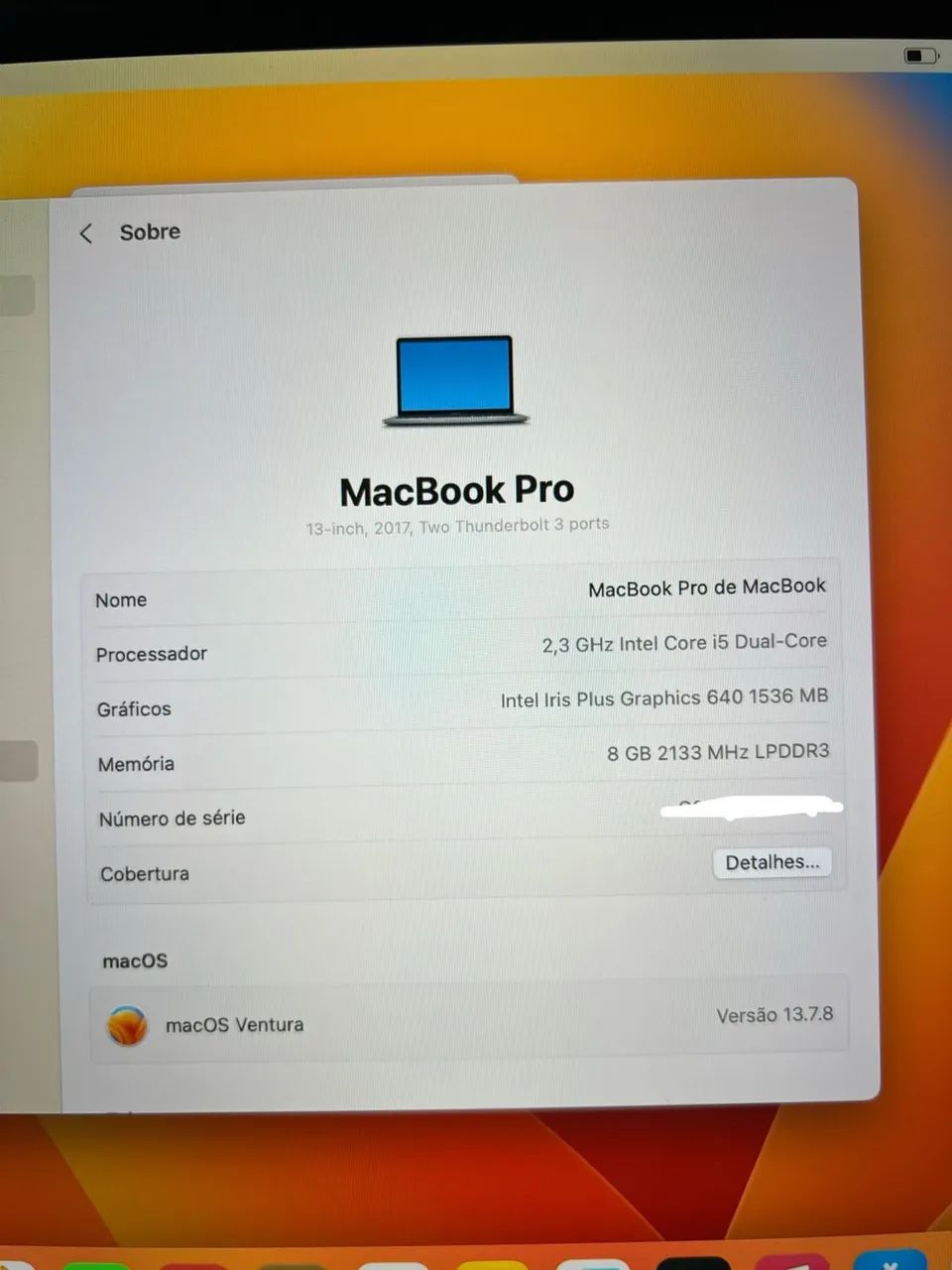 MacBook Pro 13? 2017 Modelo A1708 - Foto 3