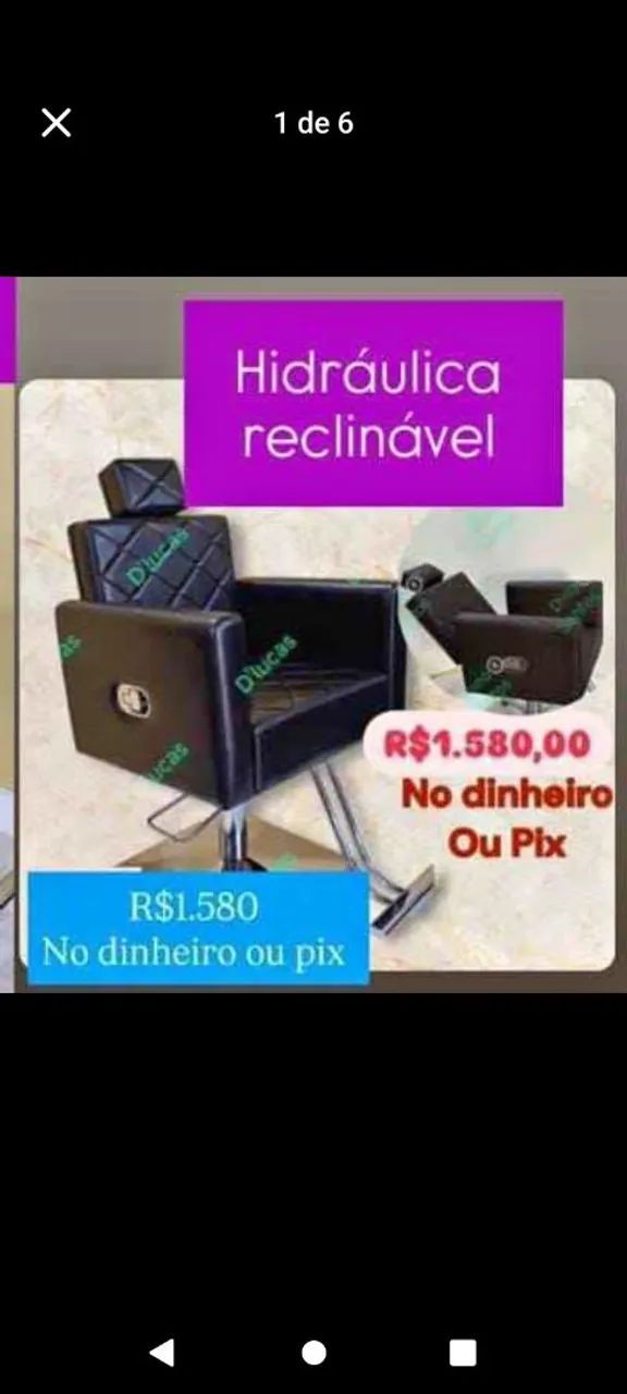 Cadeiras Comum , Hidráulica e Reclinavel  - Foto 3
