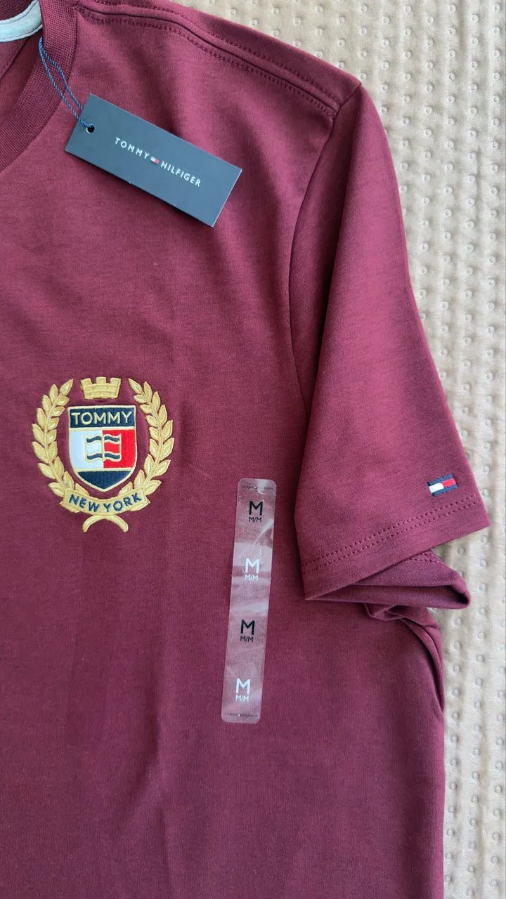Camisa Tommy Hilfiger bordada M - original 
