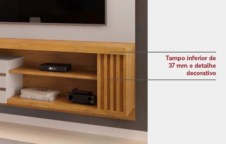 Painel Suspenso P/TVs Até 55 Polegadas 1.60M. Produtos Novos Direto de Fábrica. - Foto 4