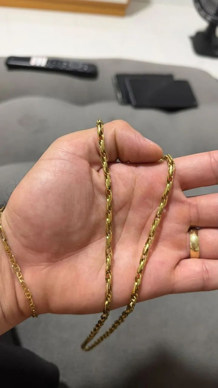Cordão de ouro 18k - Foto 3