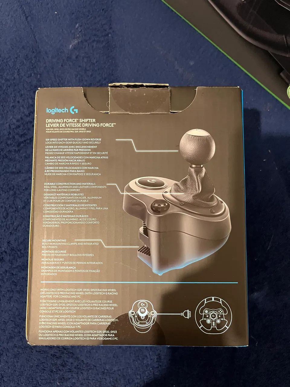volante logitech g920 e câmbio shifter xbox - Foto 5