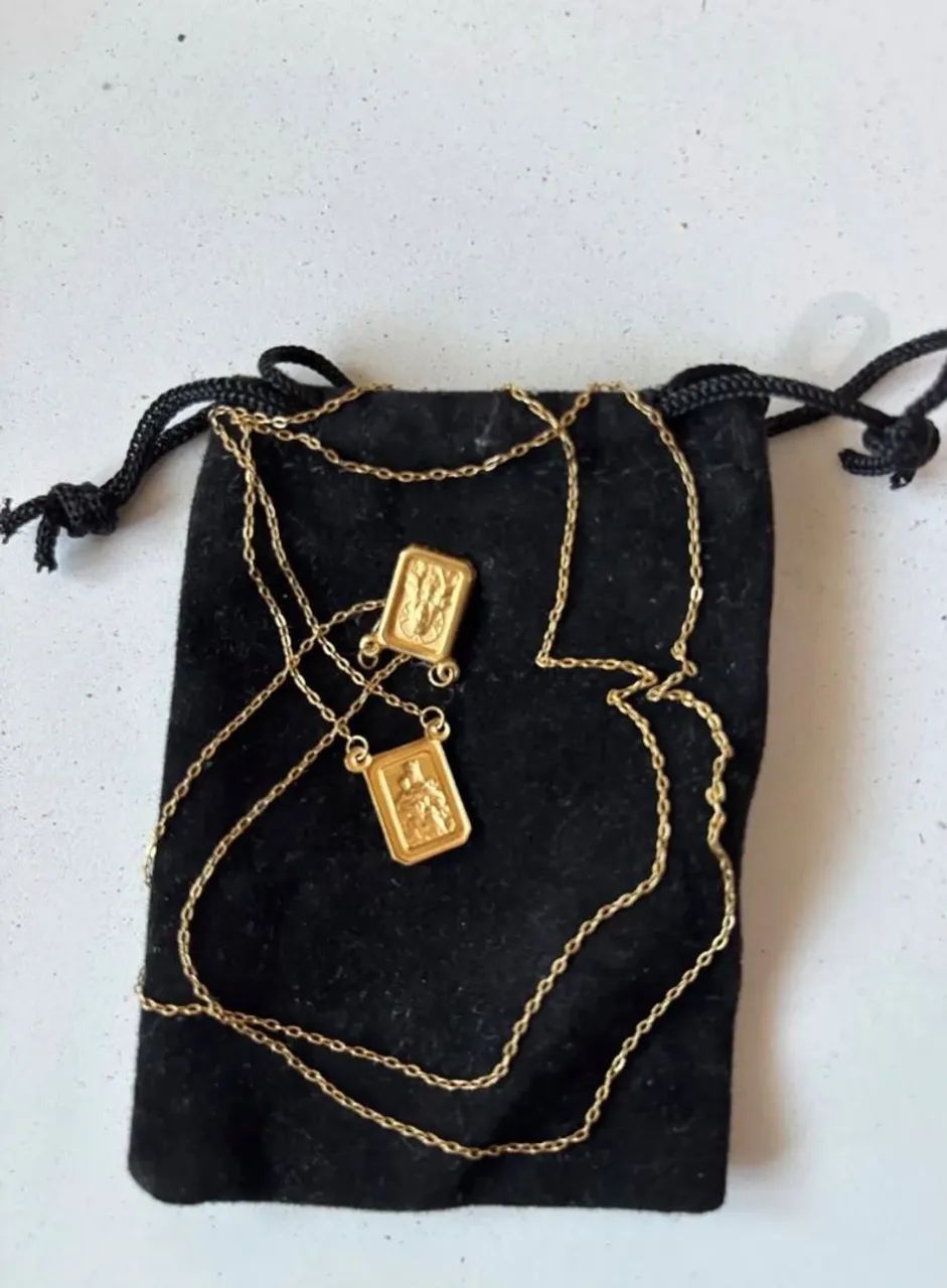 Escapulário de ouro 18k 