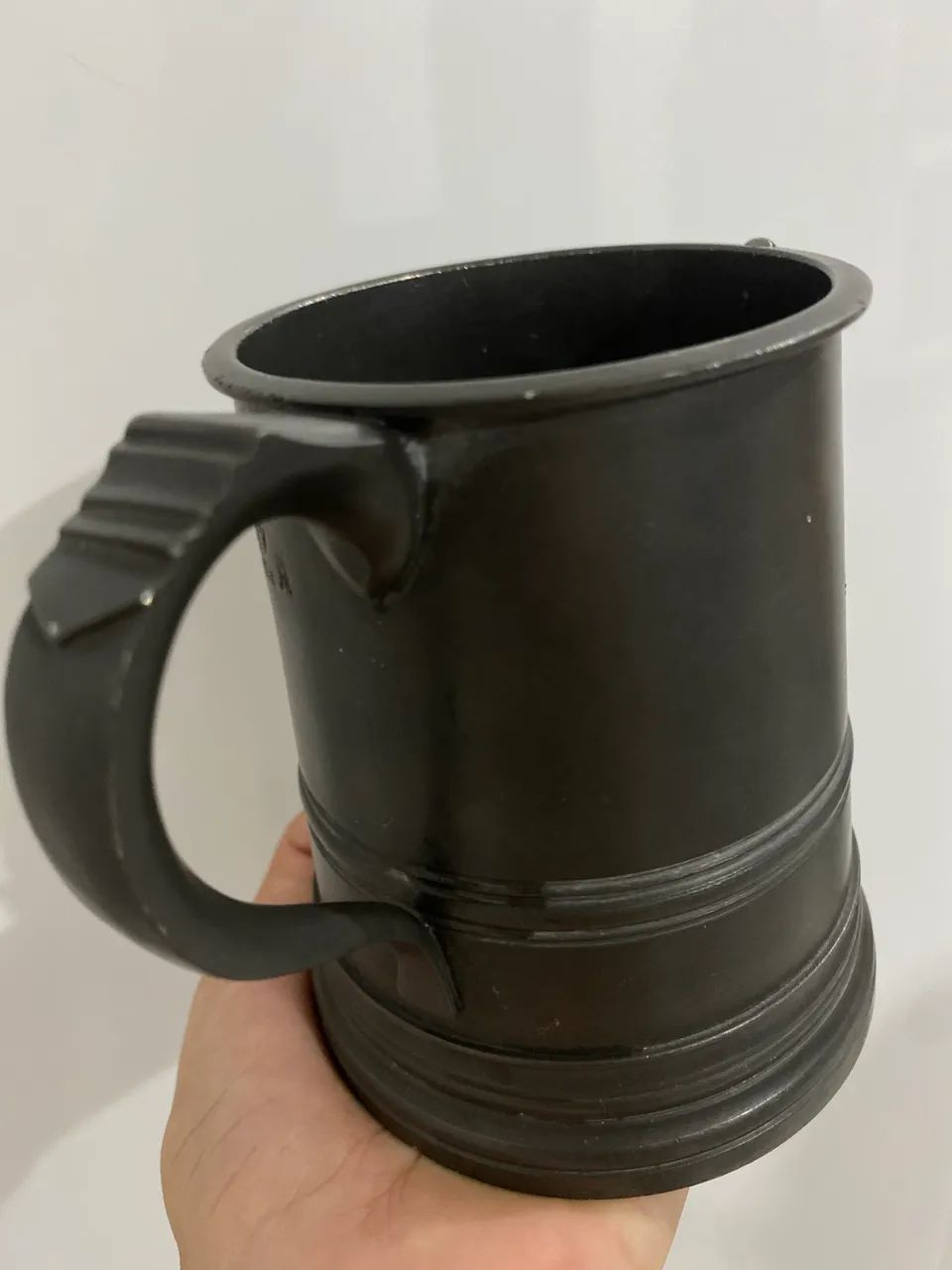 CANECA ANTIGA CANECA EM ESTANHO DE SÃO JOÃO DEL-REI (RC x MG)