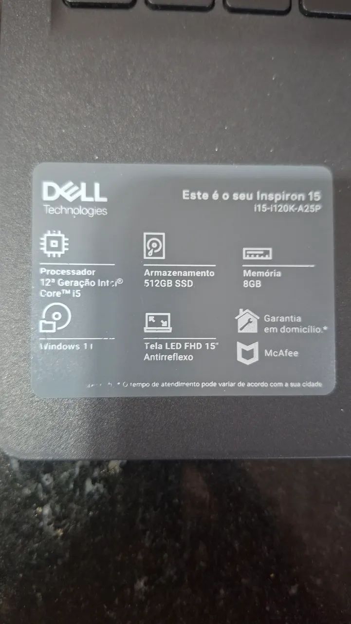 Notebook Dell Inspiron 15 - Foto 2