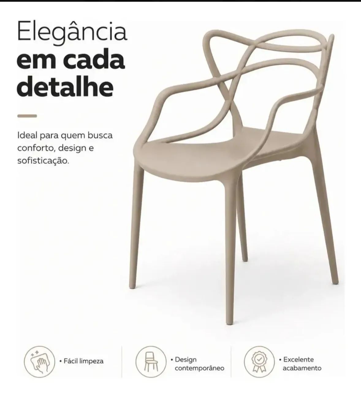 Kit 4 cadeira alegra  - Foto 2