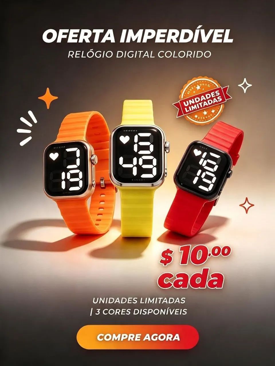 Relógio digital NOVO