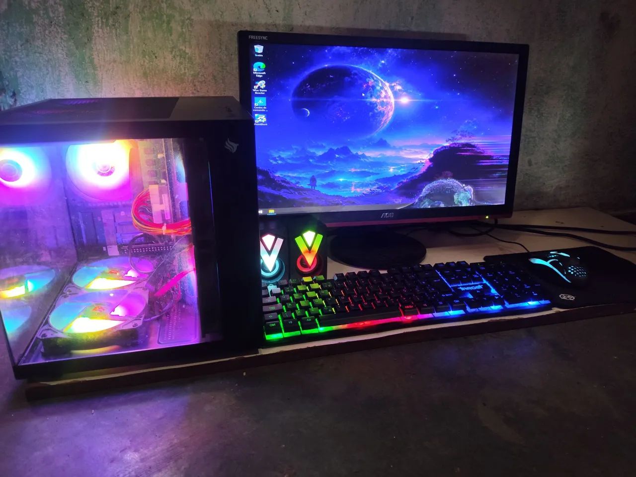 ? PC GAMER COMPLETO RGB - R$ 1.200 ? - Foto 2