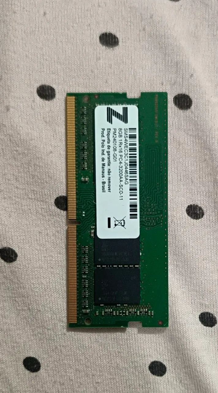 Memória ram 8Gb
