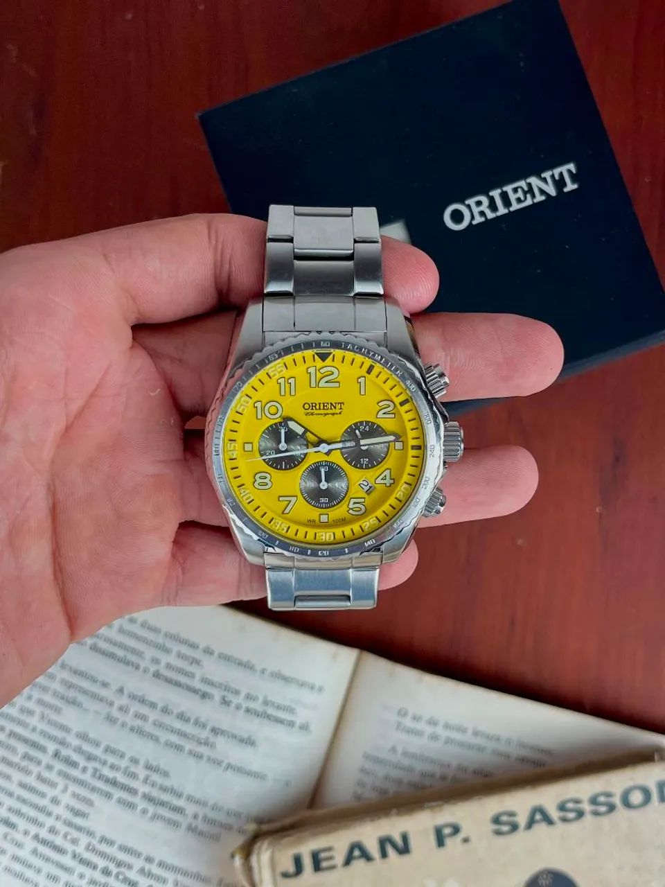 Orient Cronógrafo Amarelo Full Set - Foto 2