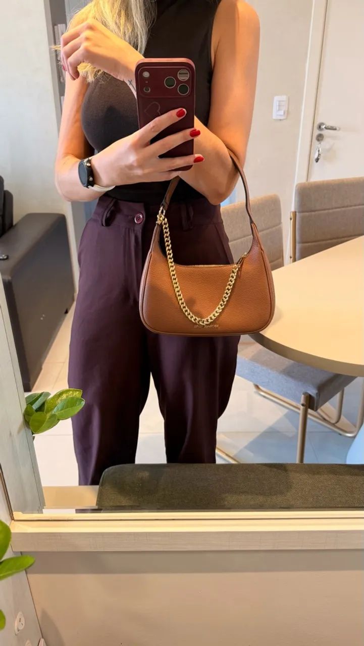 Michael Kors Bolsa em Couro Original - Foto 5