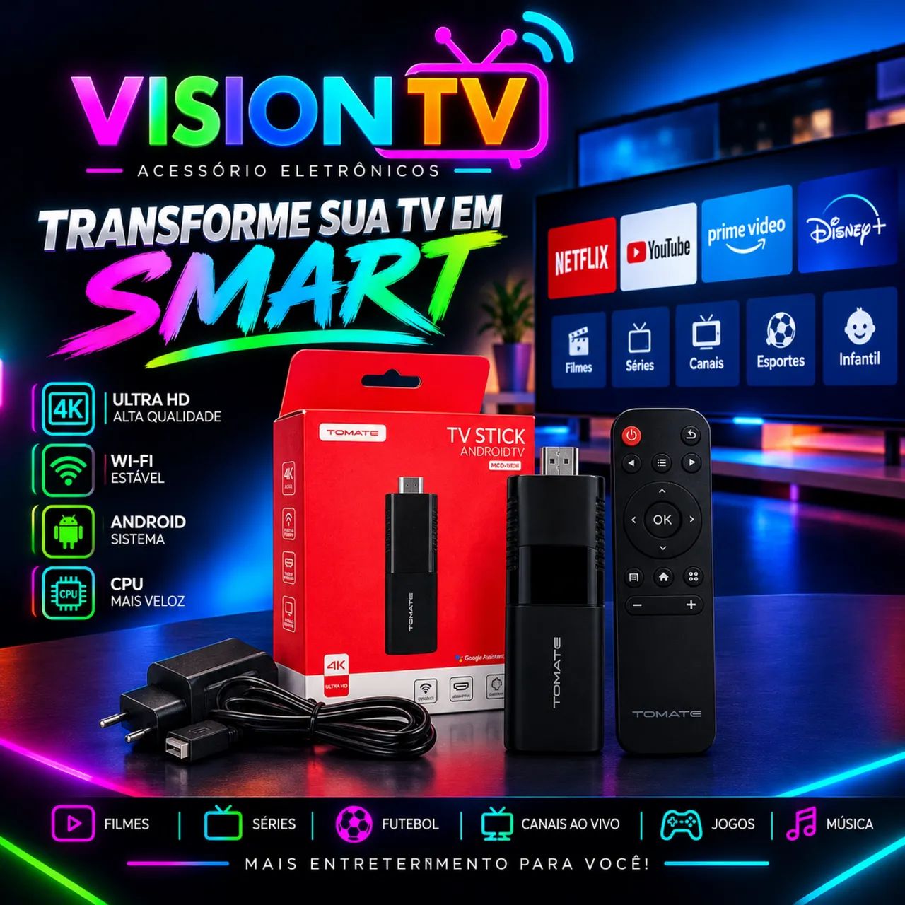 Tv Stick tomate 