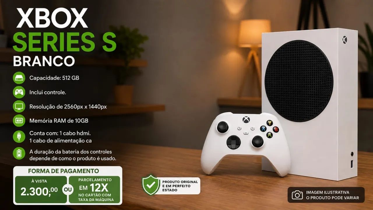 Xbox series S Branco