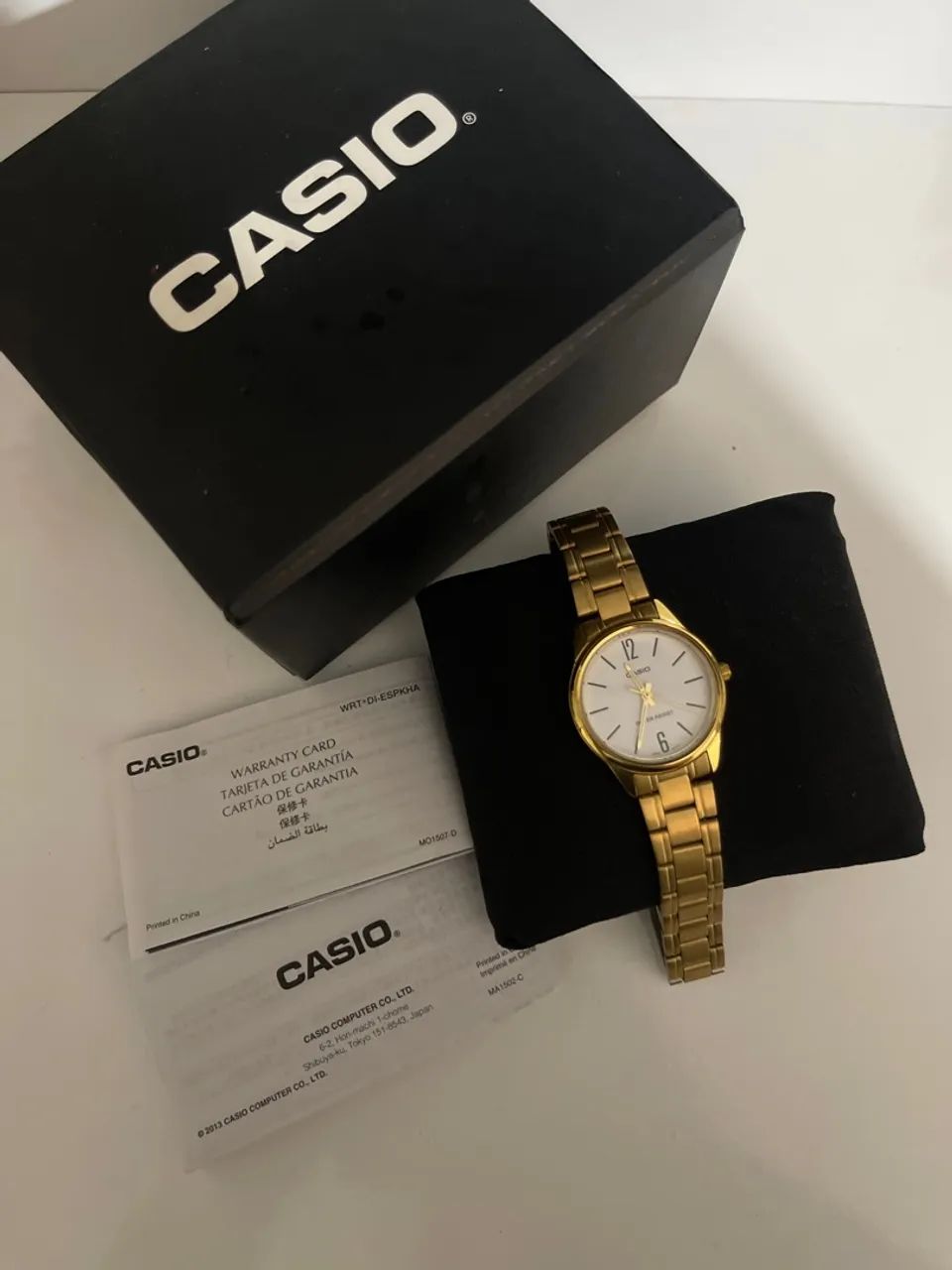 Relógio Casio Dourado