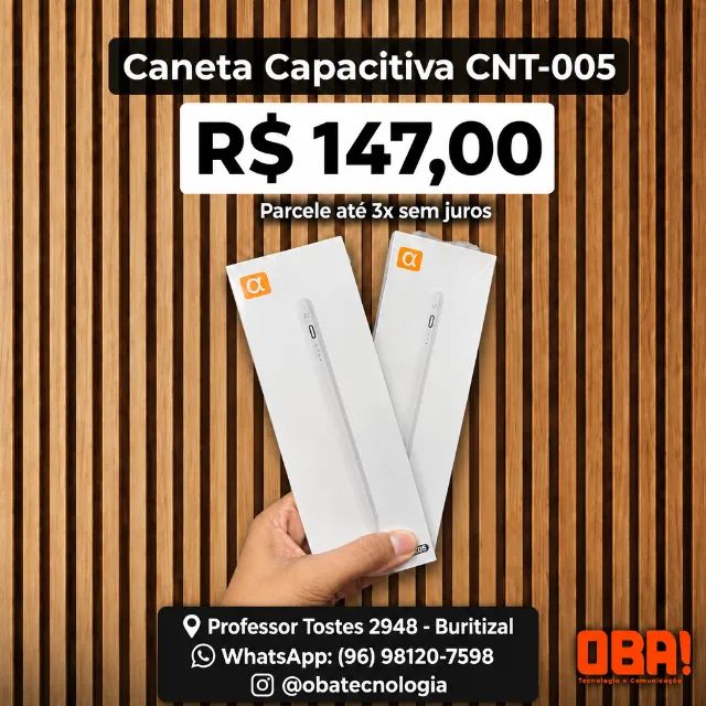 Caneta Capacitiva CNT-005 Touch para tablet e celular 