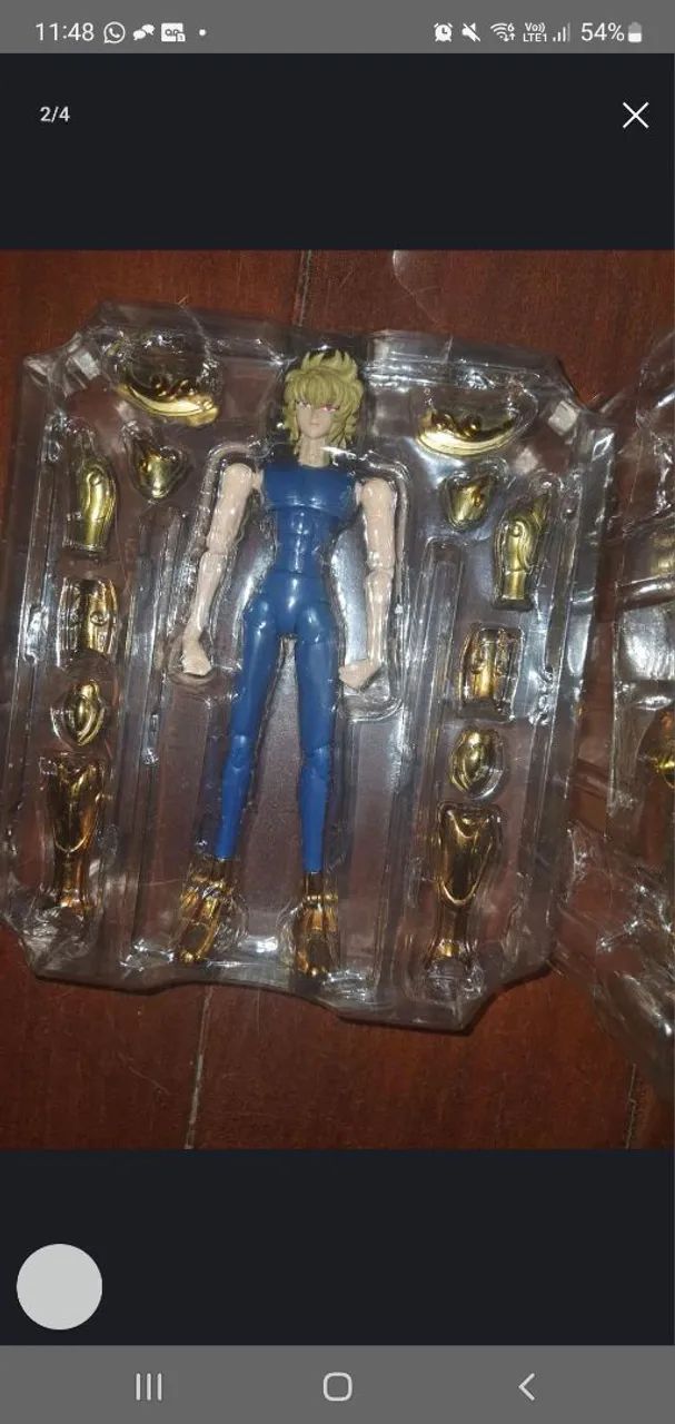 Cloth Myth Aioria de Leão Ex original Bandai com detalhes - Foto 2