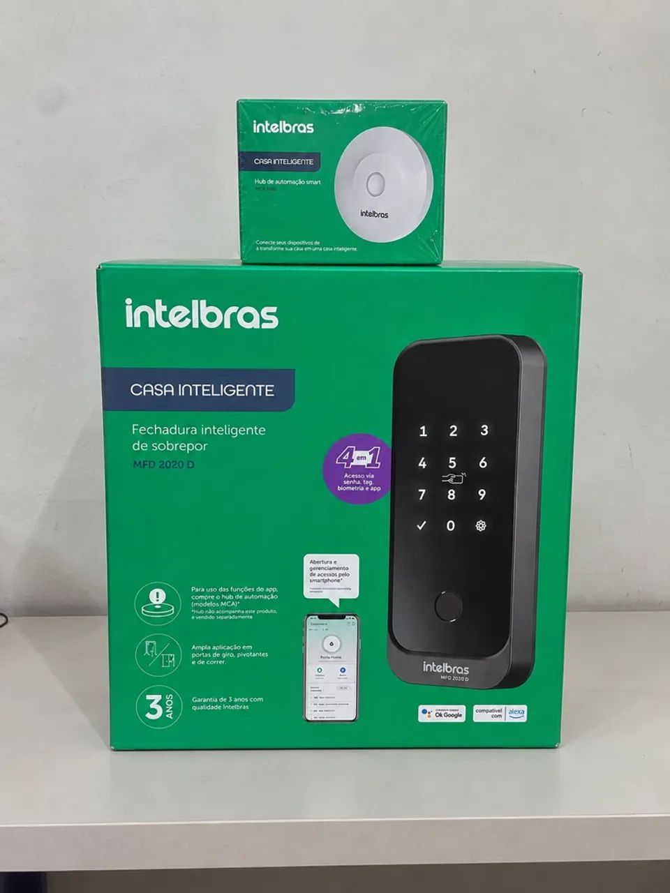 FECHADURA INTELBRAS + HUB