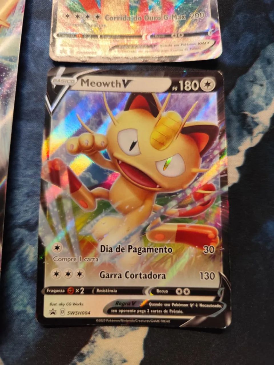 MeowthV e Meowth VMAX + Jumbo oversize - Pokemon Miau - Foto 2