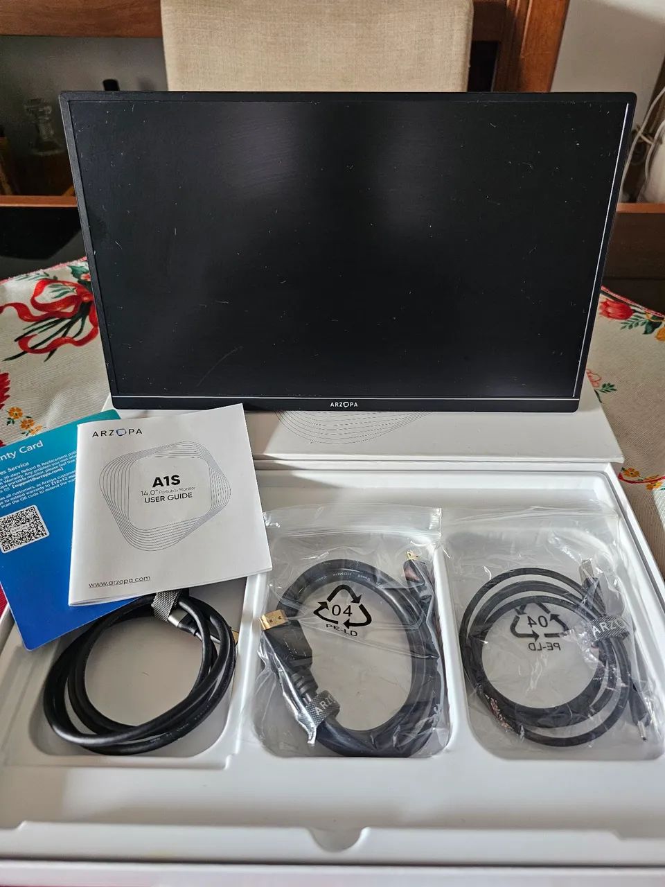 Monitor Portátil Arzopa 14 polegadas estado de novo  - Foto 2