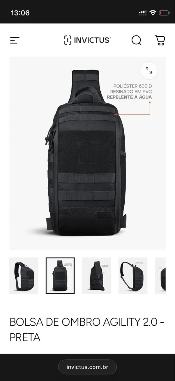 Bolsa de ombro tática  - Foto 5