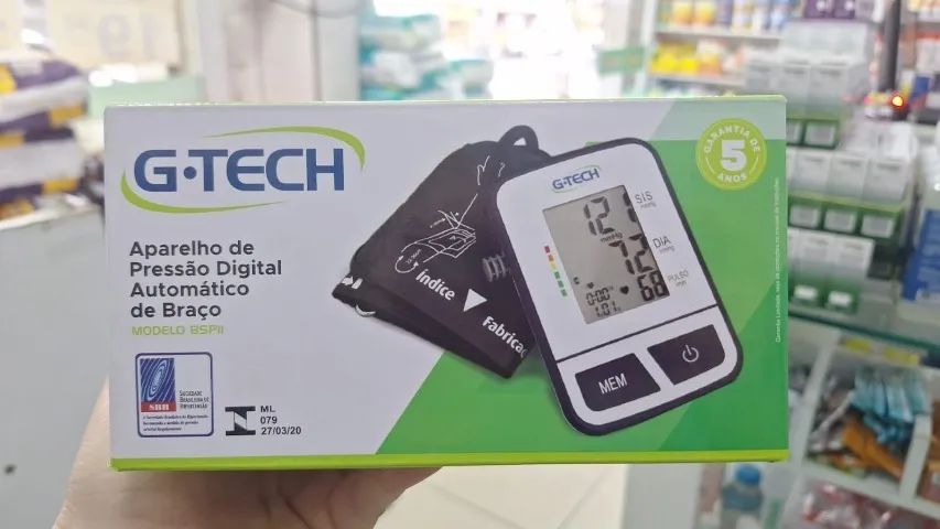 Aferidor de pressao G-Tech de braço- Manguito regulável 