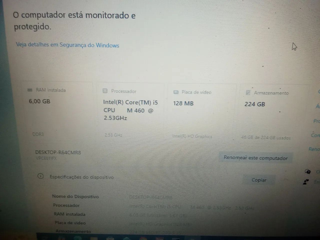 Notebook Sony vaio I5 6gb SSD 224gb - Foto 4
