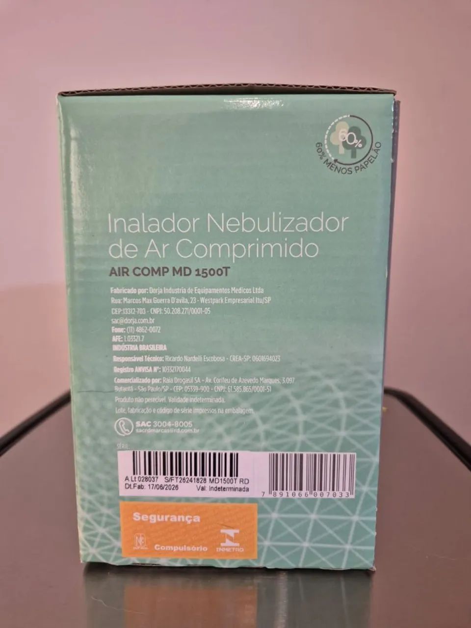 Inalador Nebulizador Caretech Air Comp MD 1500T - Foto 2