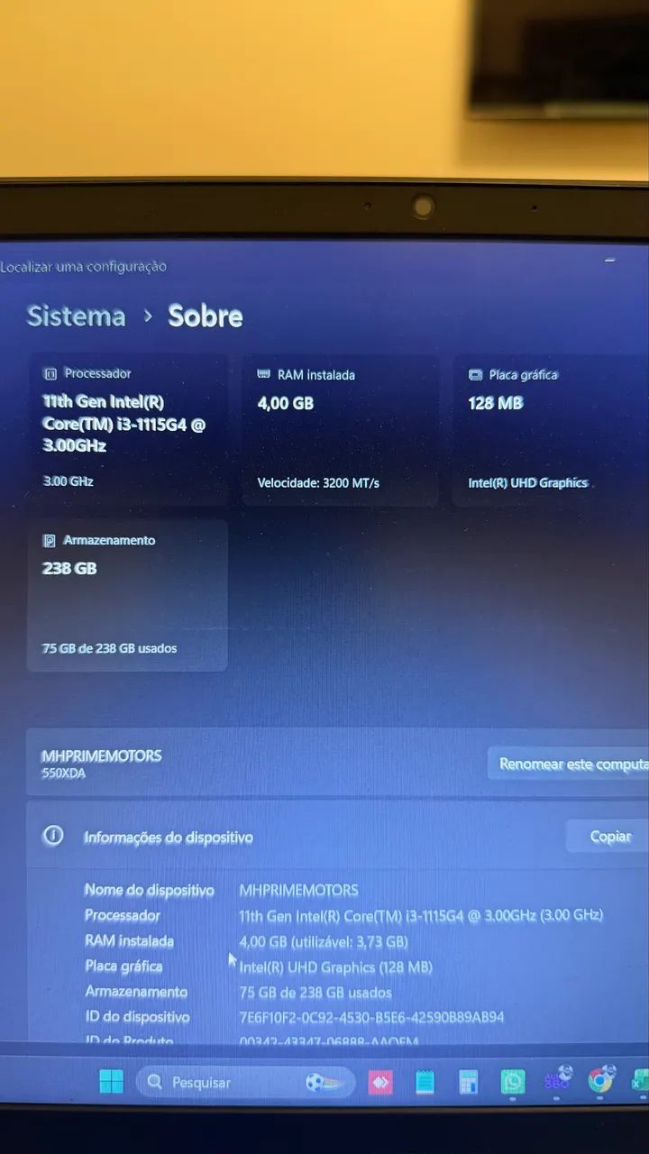 Notebook Samsung Galaxy Book Intel Core i3 SSD 4GB RAM - Foto 5