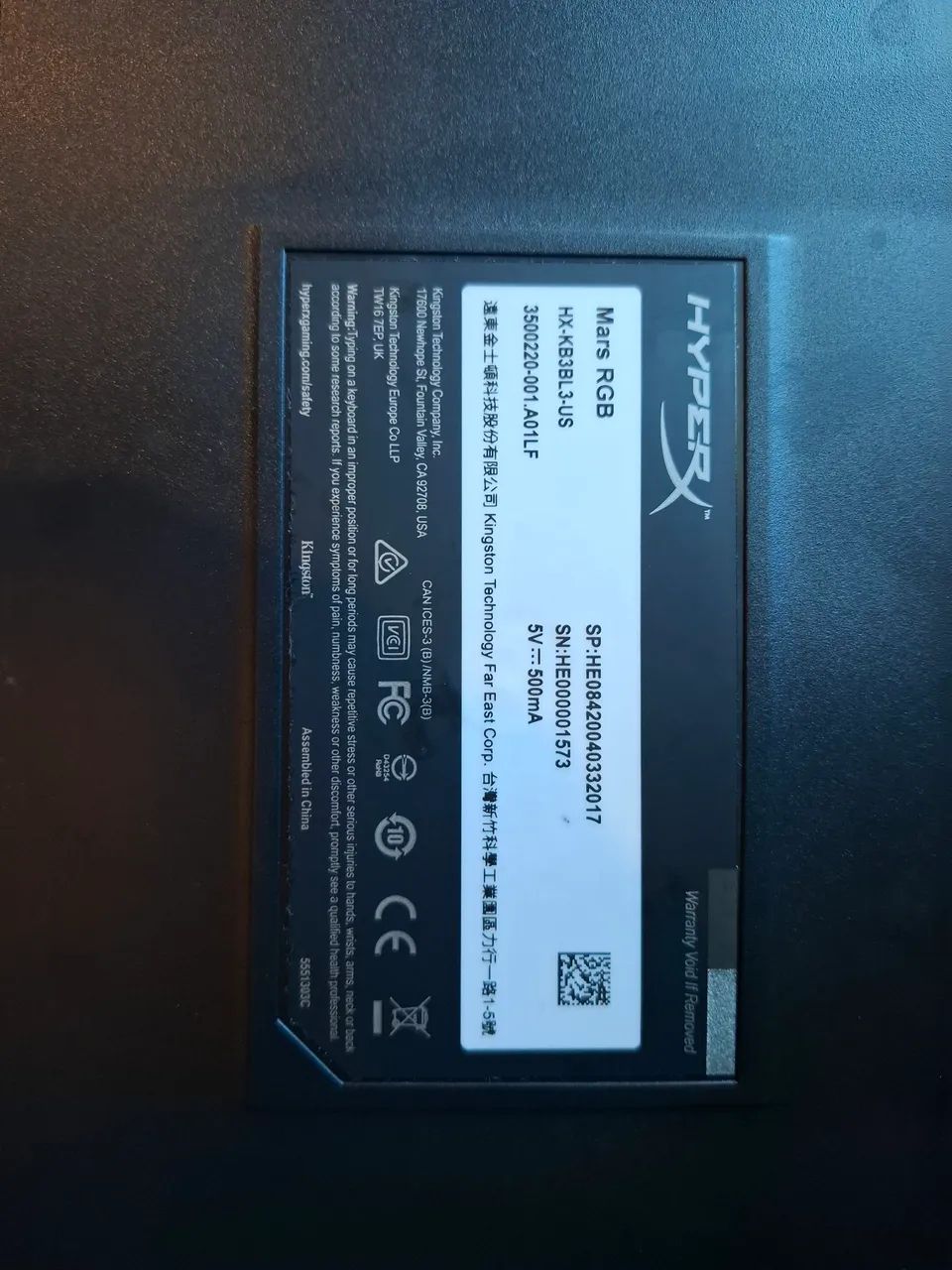 Teclado mecanico hyperx mars rgb blue switch  - Foto 2