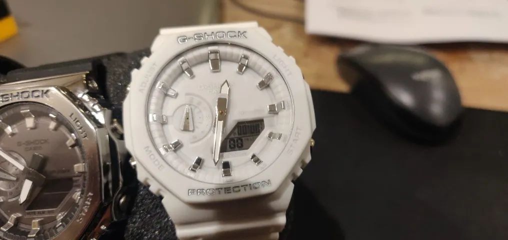 Casio G-Shock GM-2100 - Preteado, Branco e Preto (UNIDADE) - Foto 4