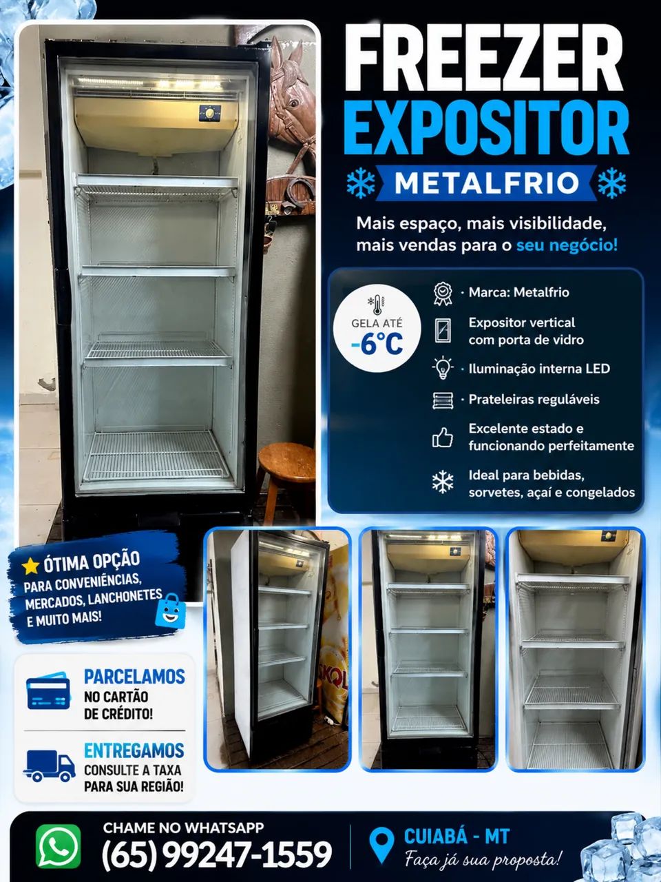 Freezer expositor Metalfrio 