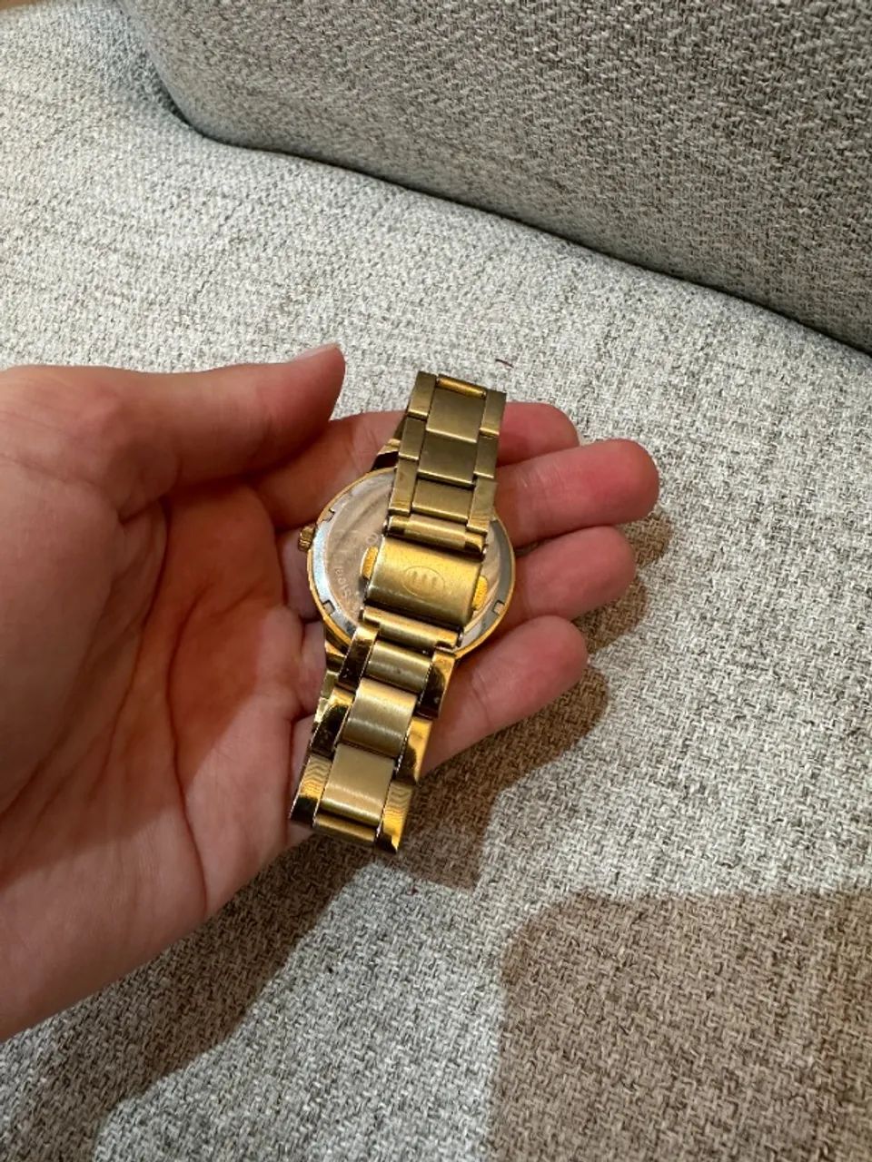Relógio Mondaine Dourado - Foto 4
