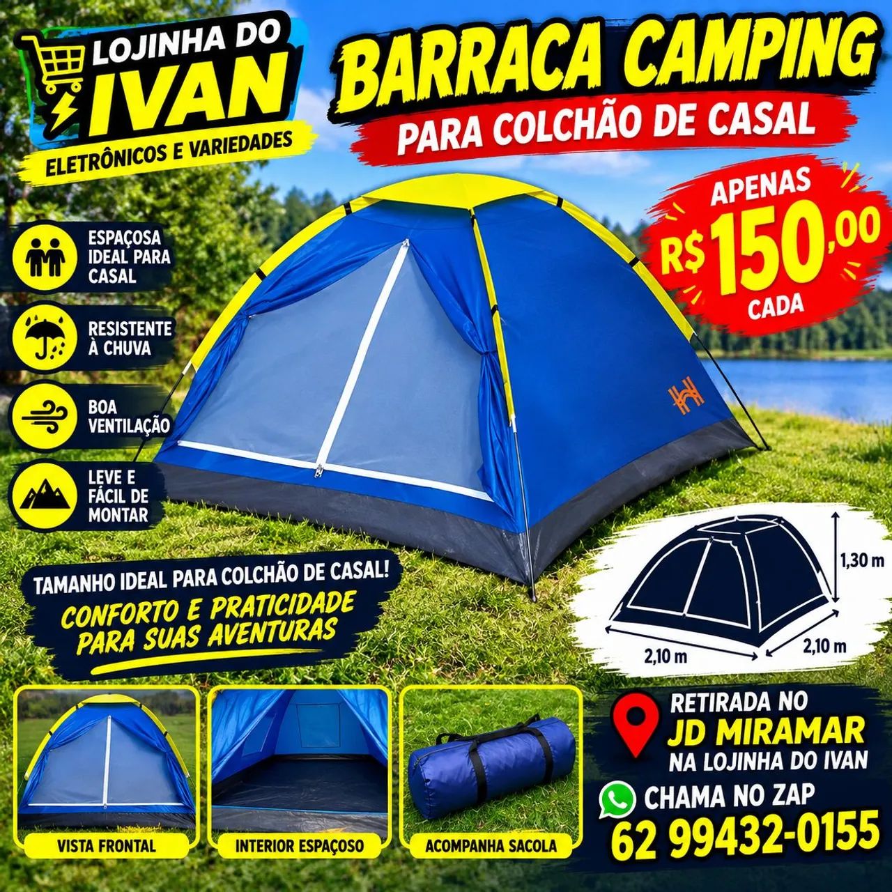 Barraca para casal 