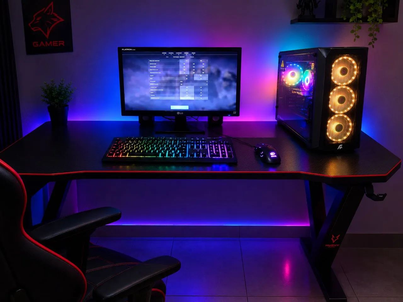 PC GAMER Argb com controladora e Placa de vídeo