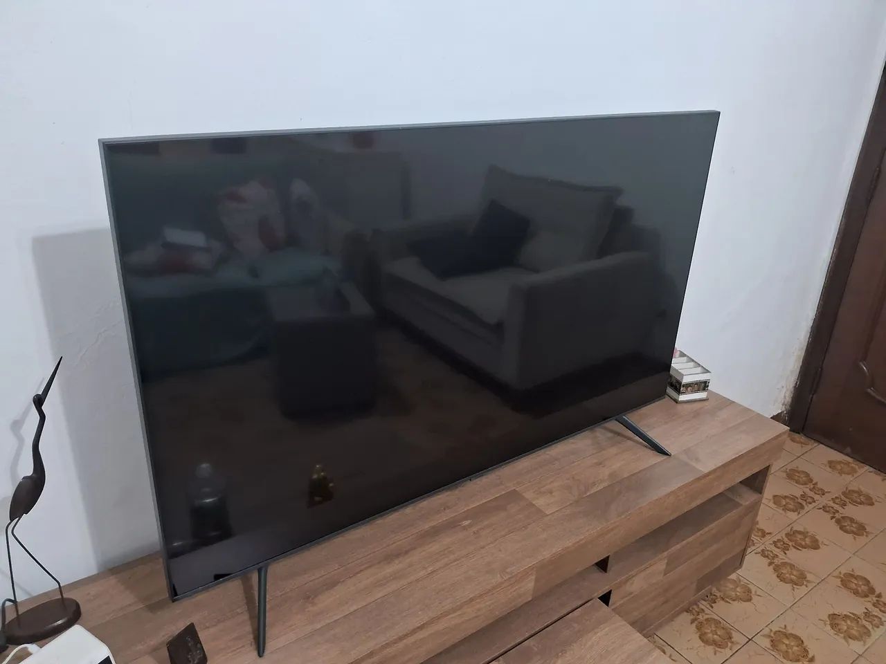 Samsung Smart TV 55 UHD 4K55AU7700/Processador Crytal 4K/Tela  Sem Limites/Alexa Built - Foto 3