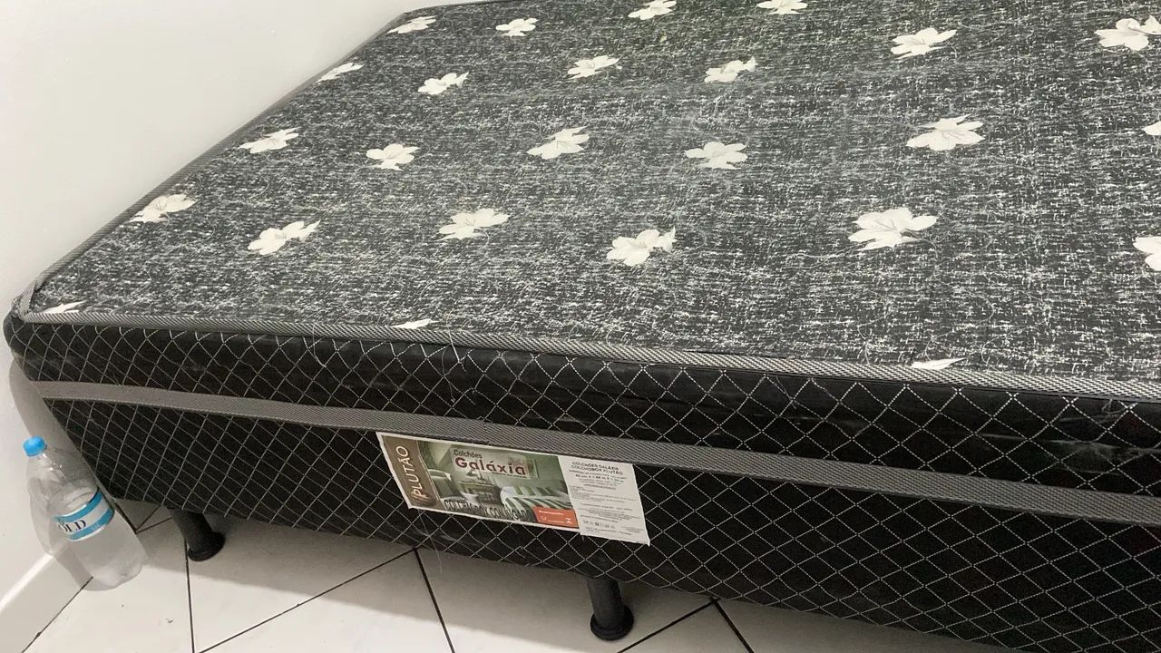 Cama casal box acoplada