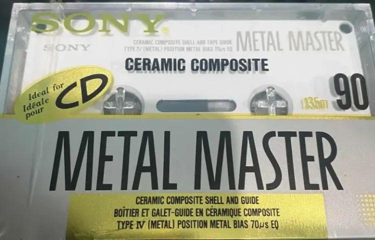 Fita K7 cassete Sony METAL MASTER CERAMIC 60 - NOVA - VIRGEM - CERAMICA