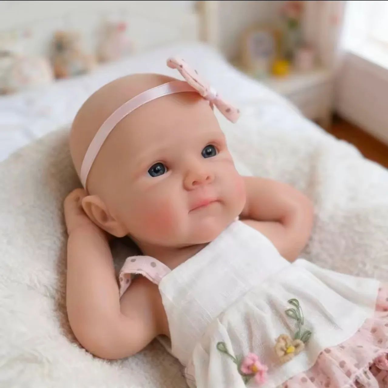 Bebê Reborn de Silicone Sólido 32cm Menina - Foto 6