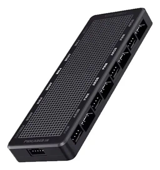 Controladora Teucer Lp 8 Hub Usb Argb Para 8 Fans