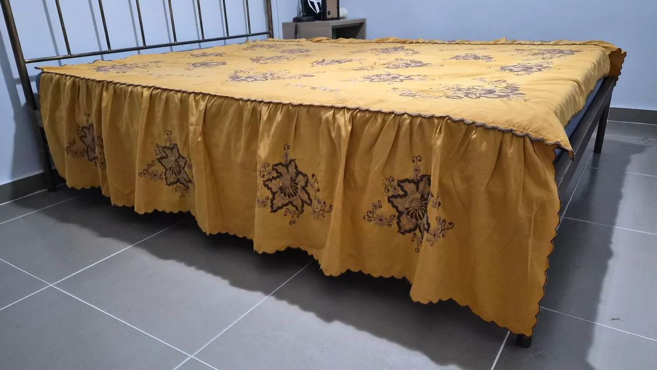 Colcha em Linho Rustico - Casal