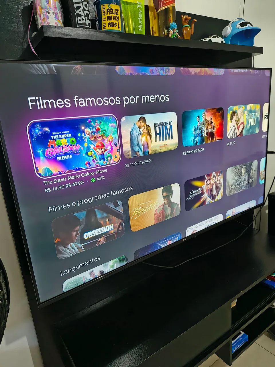 Tv smart 50 TCL Google Android bordas finíssima top - Foto 4