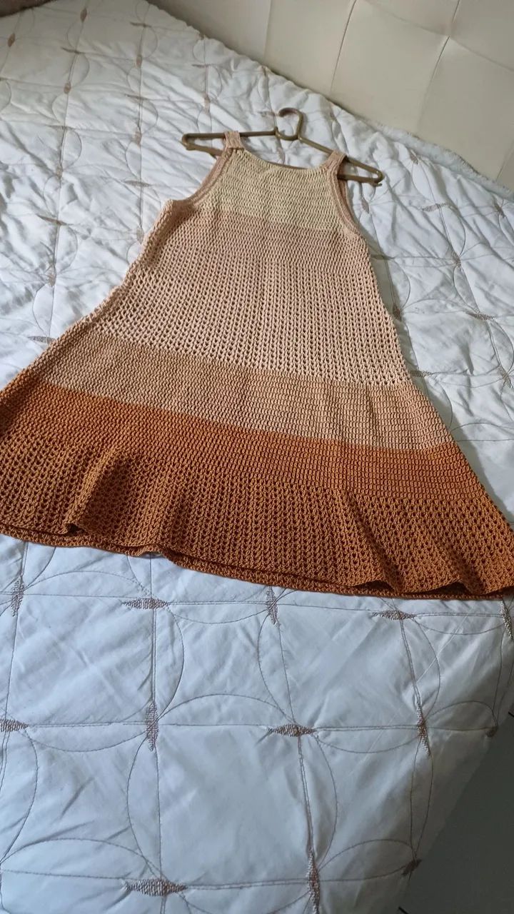 Vestido  de crochê 