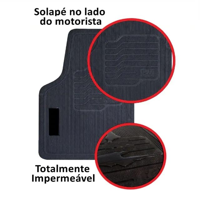 Jogo de Tapetes Emborrachados Original Novo Para Carros Fiat Uno Vivace - Foto 2