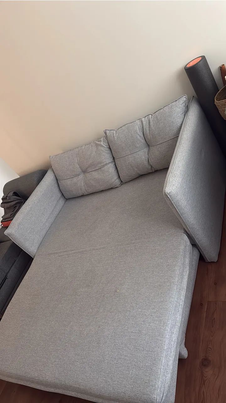 Sofá Cama linho Cinza Ortobom - 2 lugares - Foto 2