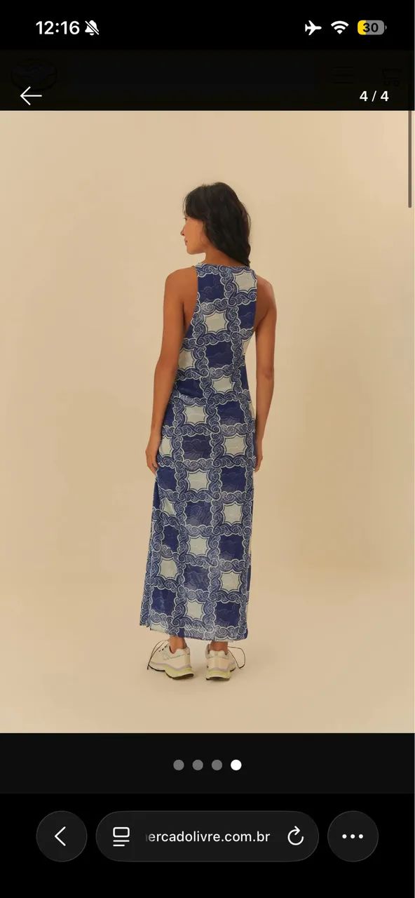 Vestido farm azul - Foto 3